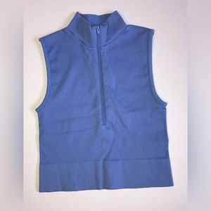 Blue Dynamite Workout Tank with Zipper